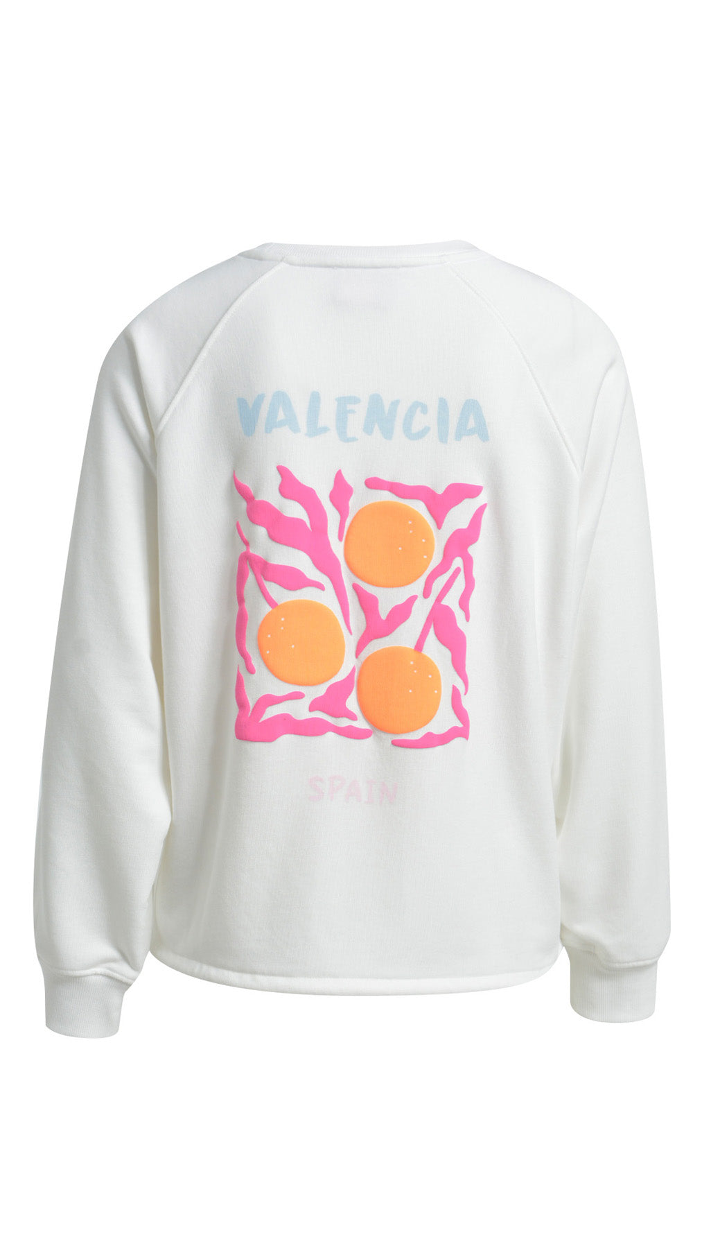 Slogan & printed drawstring sweatshirt | Off-white | by Smith & Soul