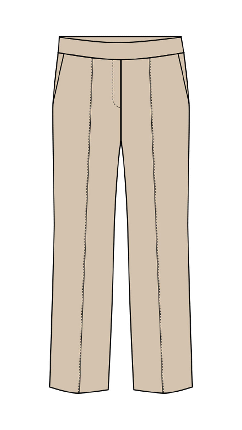 Interlock pants | Beige | by Smith & Soul