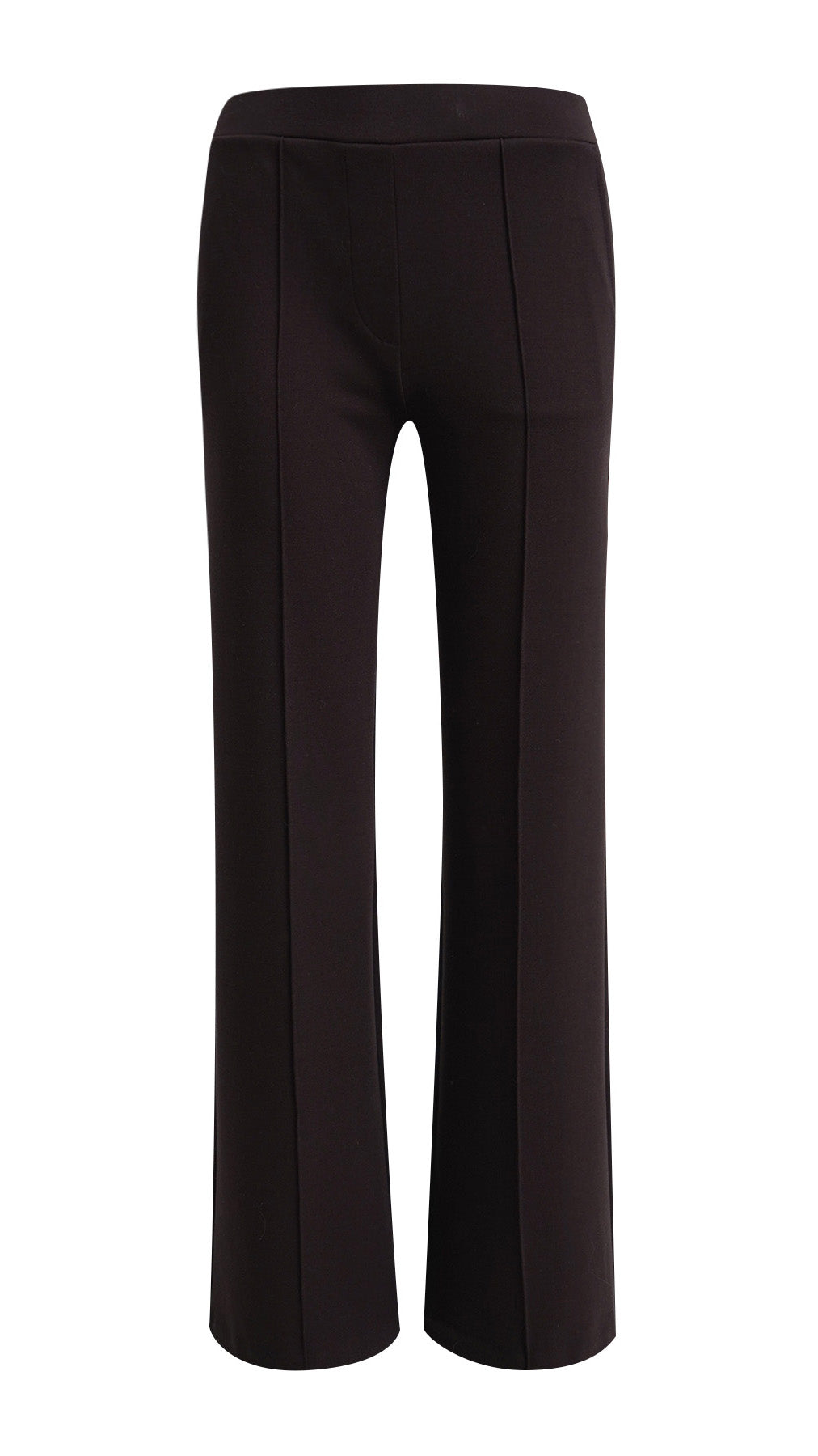 Straight-cut jersey trousers | Chocolate | by Smith & Soul