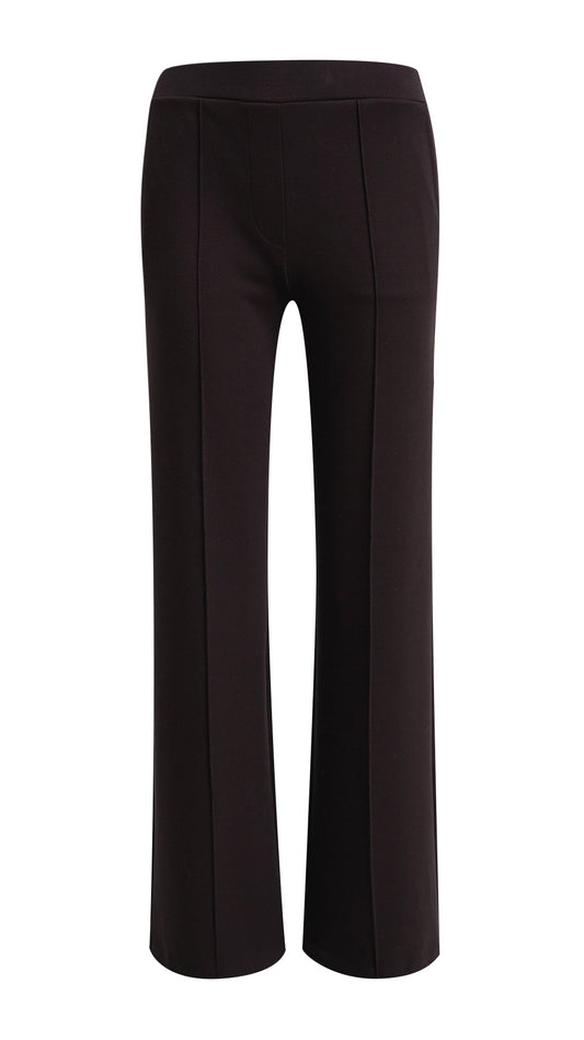 Straight-cut jersey trousers | Chocolate | by Smith & Soul