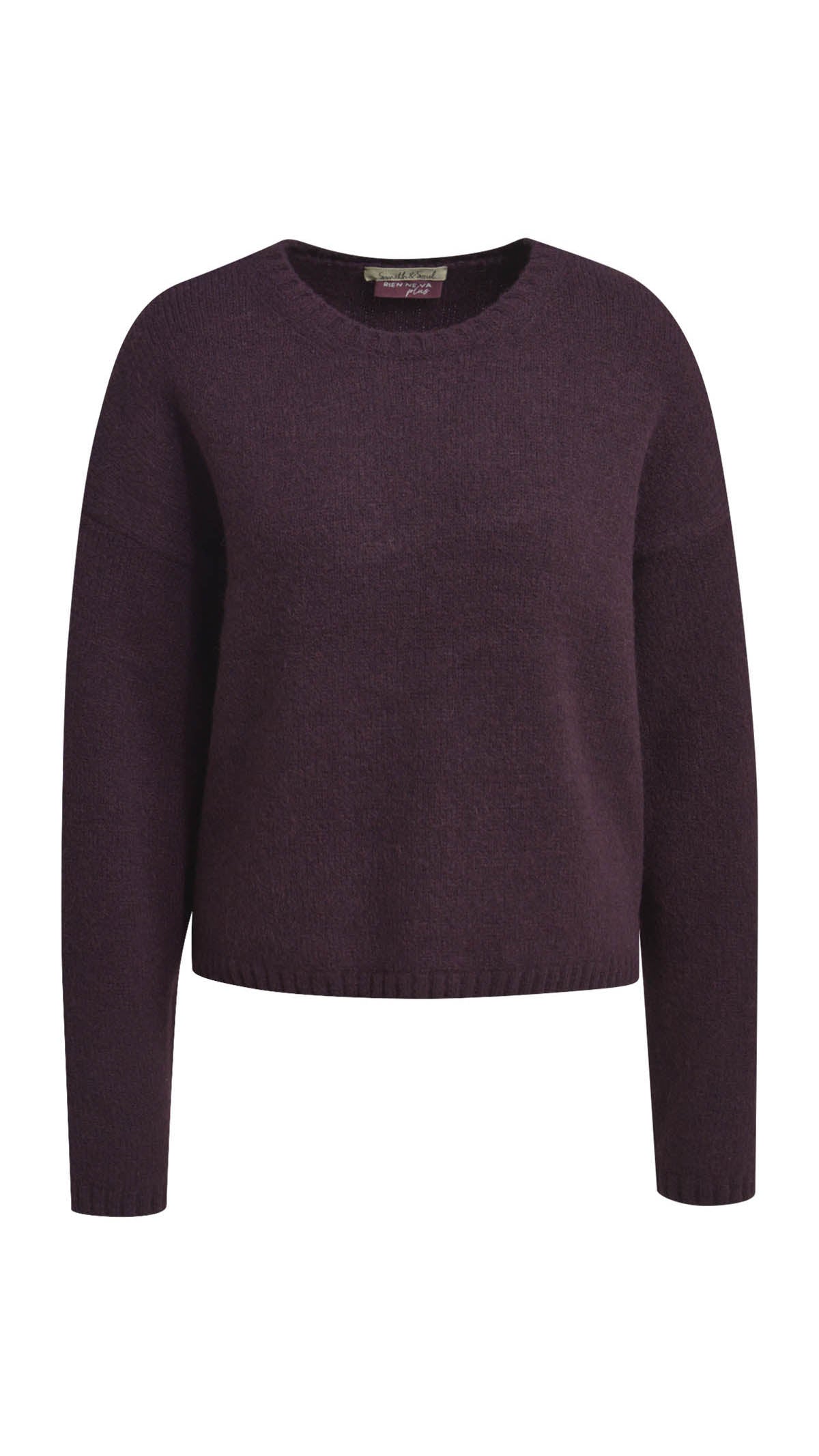 Cropped pullover | Plum | by Smith & Soul