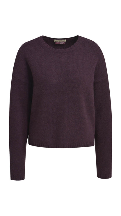 Cropped pullover | Plum | by Smith & Soul