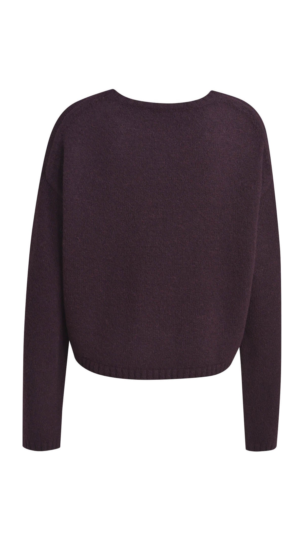 Cropped pullover | Plum | by Smith & Soul