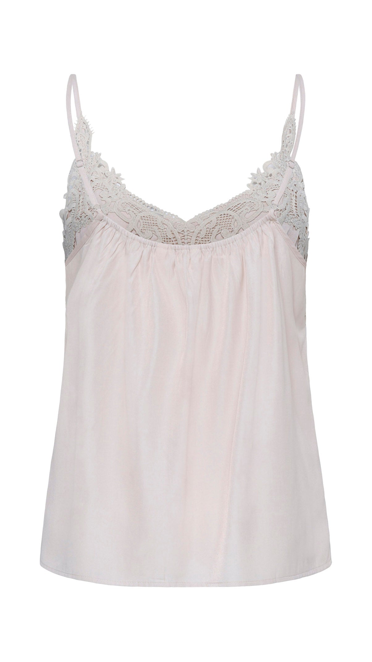 Lace trimmed strappy v-neck cami | 2 Colours | by Cream