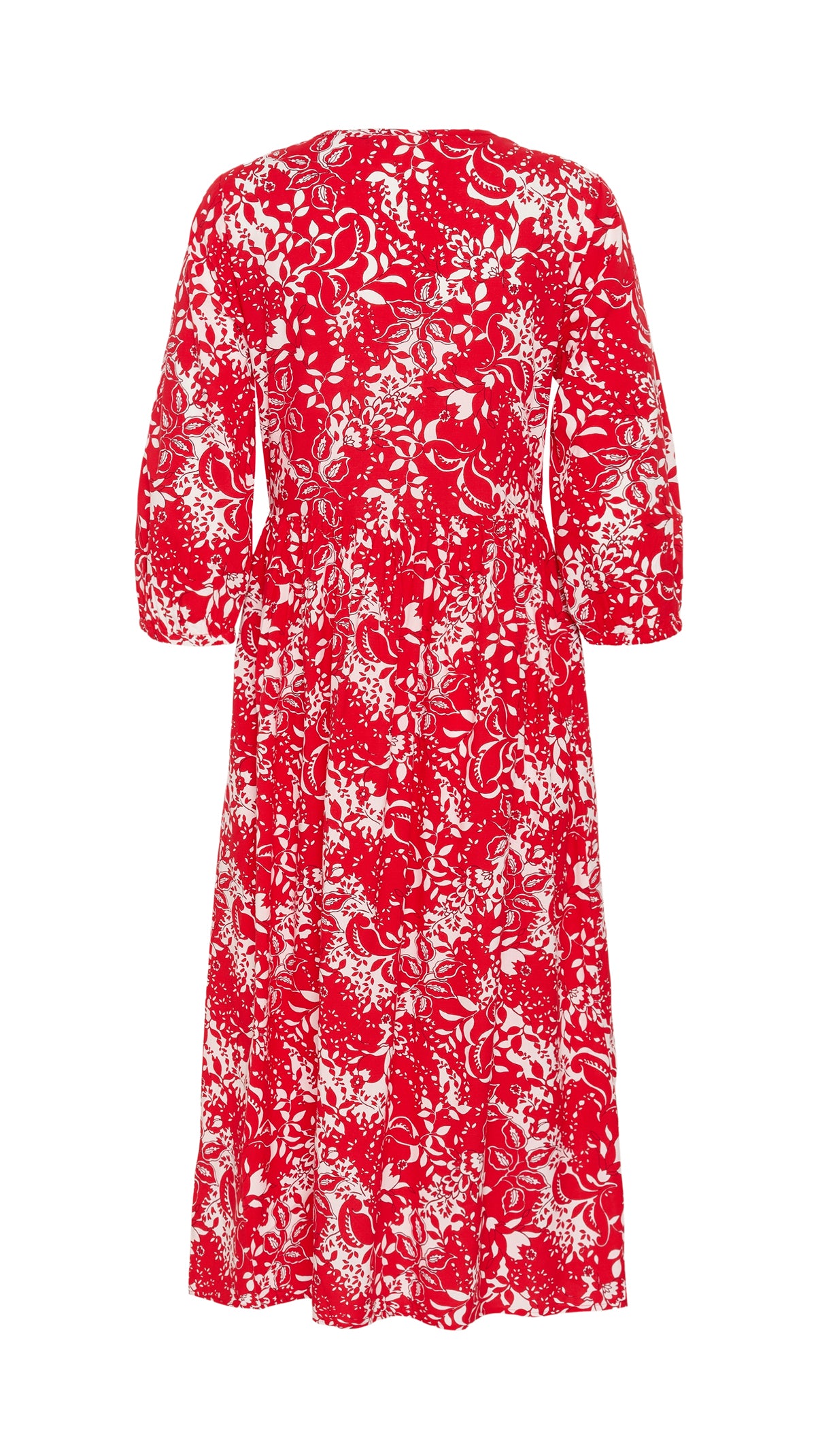 Floral print shirred bust v-neck dress | 2 Colours | by Cream