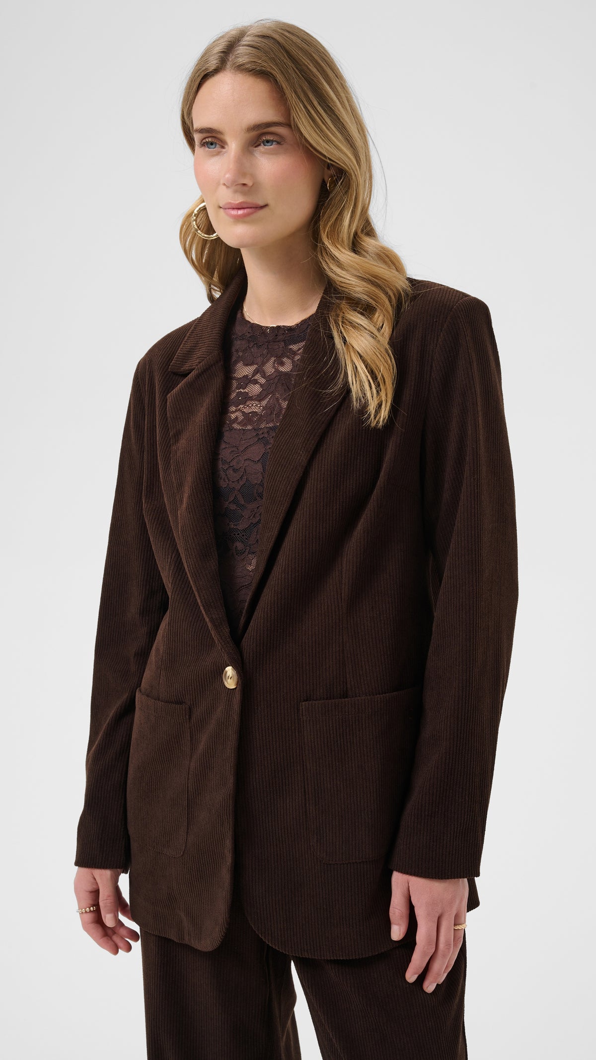 Corduroy blazer | Chocolate | by Cream