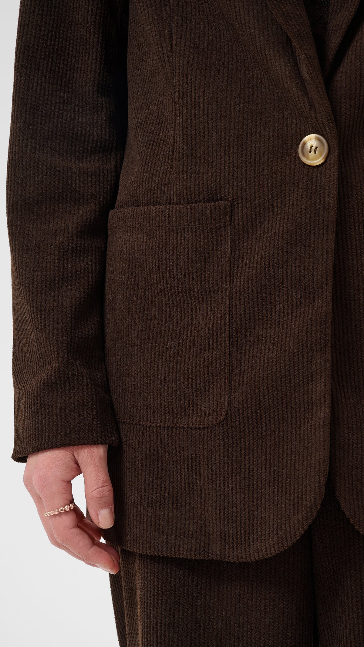 Corduroy blazer | Chocolate | by Cream