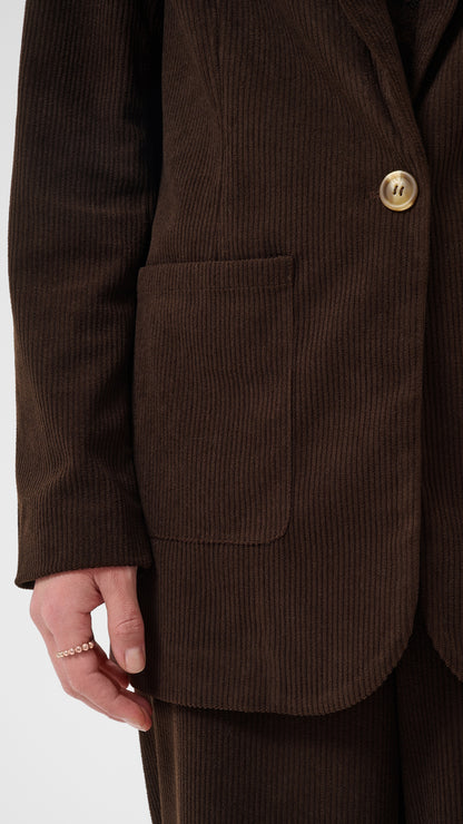 Corduroy blazer | Chocolate | by Cream