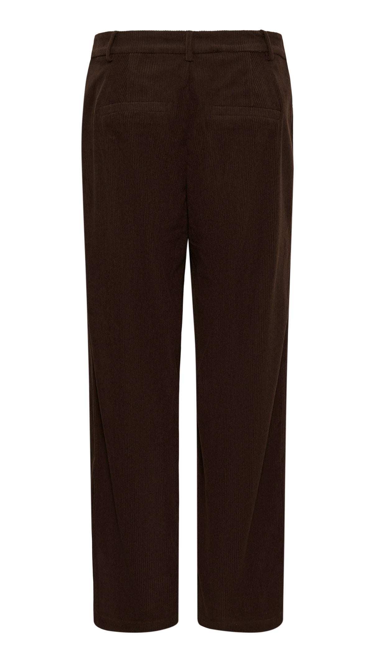 Corduroy straight-leg trouser | Chocolate | by Cream