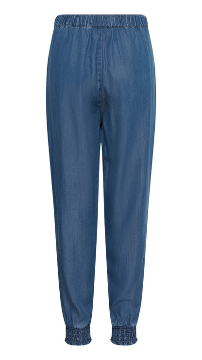 Chambray cuffed harem pants | Mid Denim | by Cream