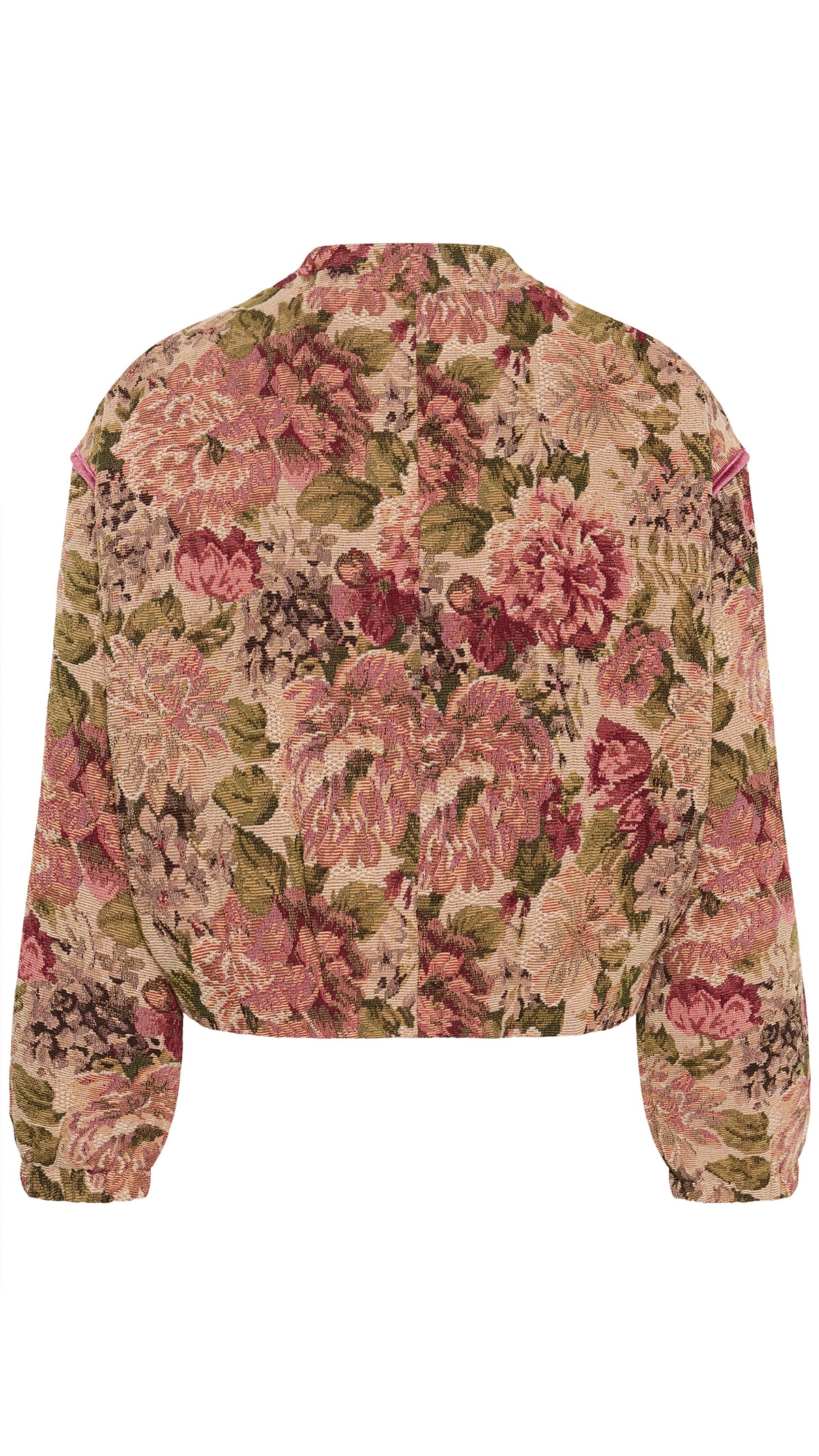 Vintage rose tapestry bomber jacket | by Cream