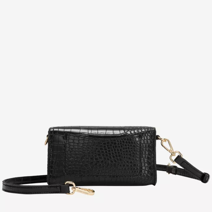 Croc textured flap over shoulder/crossbody bag | 2 Colours| by Every Other