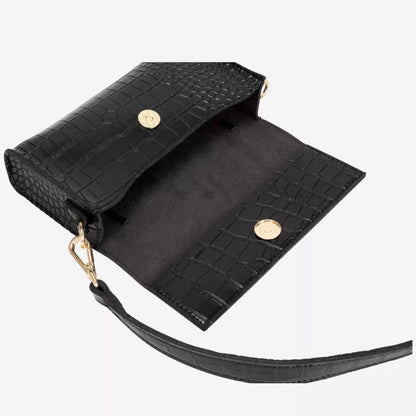 Croc textured flap over shoulder/crossbody bag | 2 Colours| by Every Other
