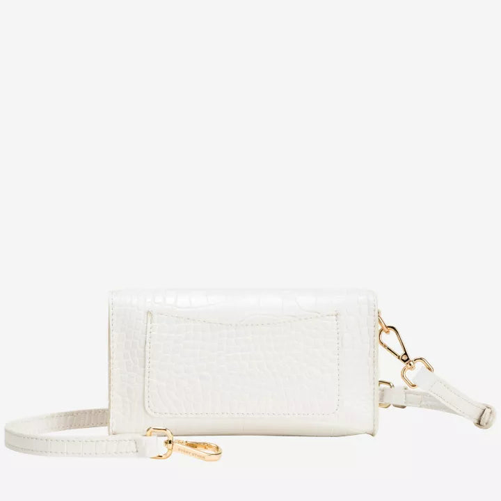Croc textured flap over shoulder/crossbody bag | 2 Colours| by Every Other