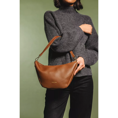 Textured curved shoulder/crossbody bag | 2 Colours | by Every Other