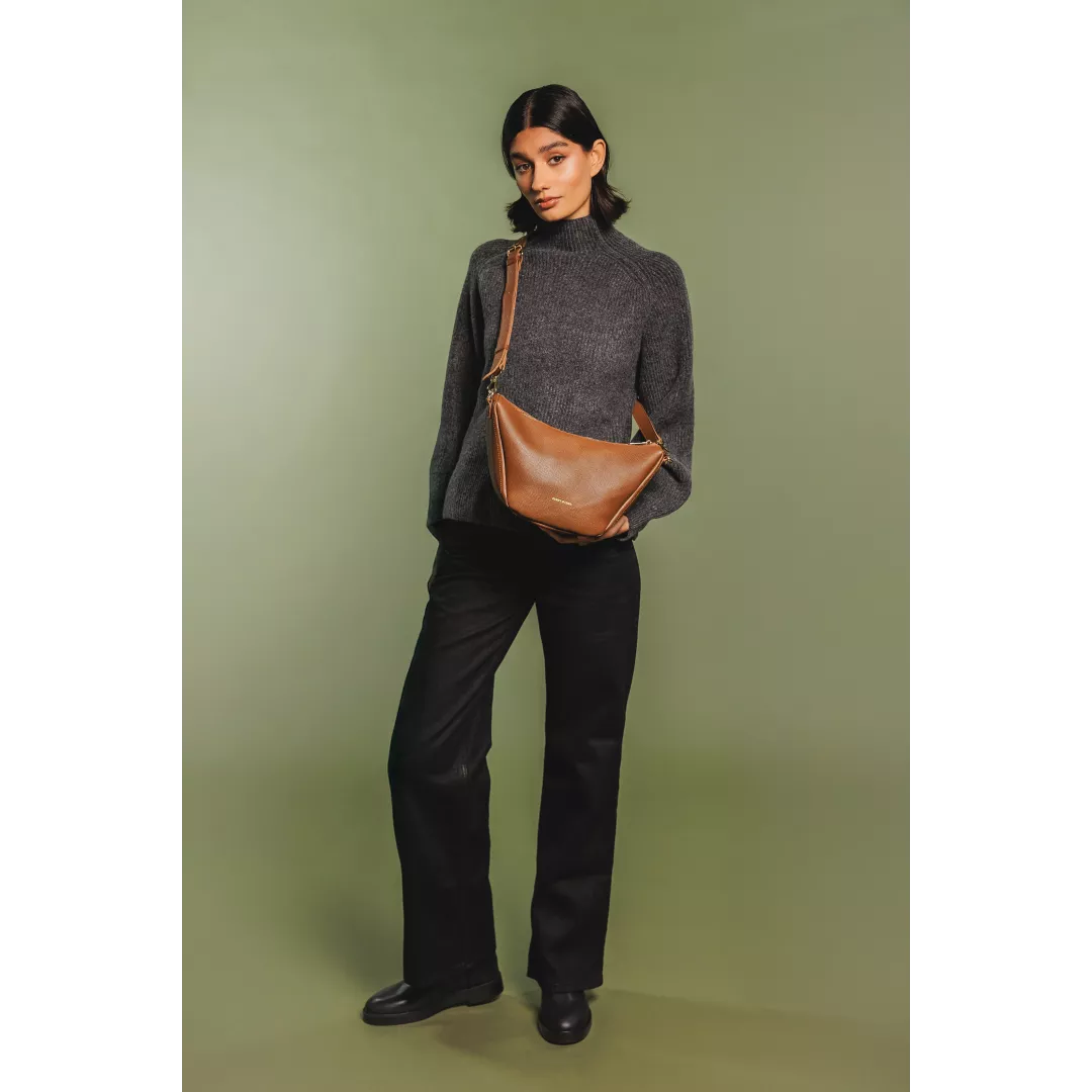 Textured curved shoulder/crossbody bag | 2 Colours | by Every Other
