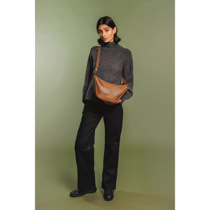 Textured curved shoulder/crossbody bag | 2 Colours | by Every Other