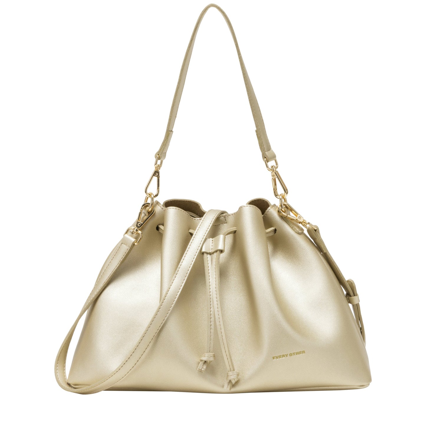 Drawstring shoulder/crossbody bag | Gold | by Every Other