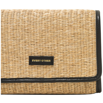 Straw flap over crossbody bag | 2 Colours | by Every Other