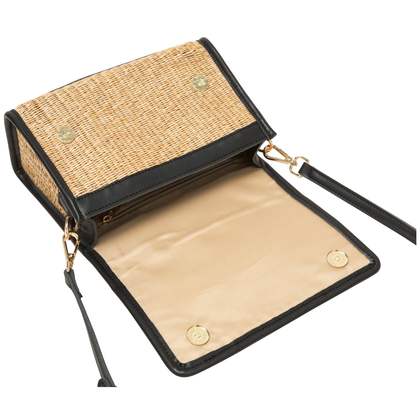 Straw flap over crossbody bag | 2 Colours | by Every Other