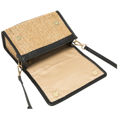 Straw flap over crossbody bag | 2 Colours | by Every Other