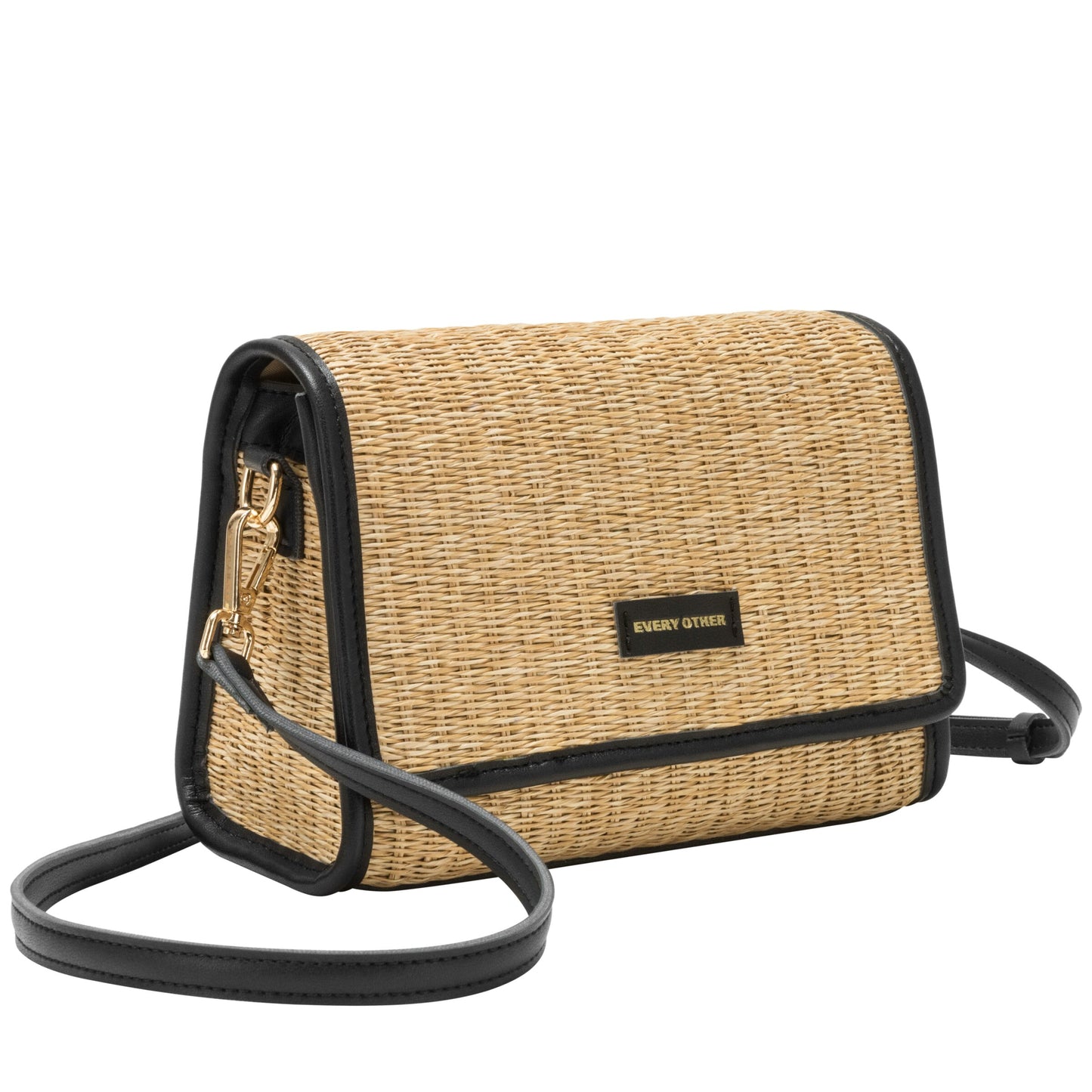 Straw flap over crossbody bag | 2 Colours | by Every Other
