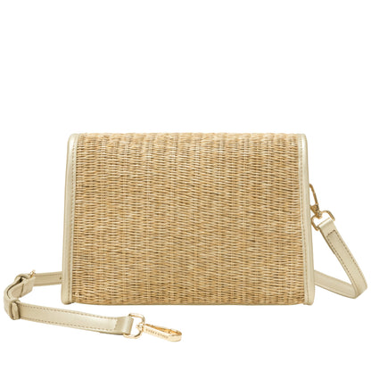 Straw flap over crossbody bag | 2 Colours | by Every Other