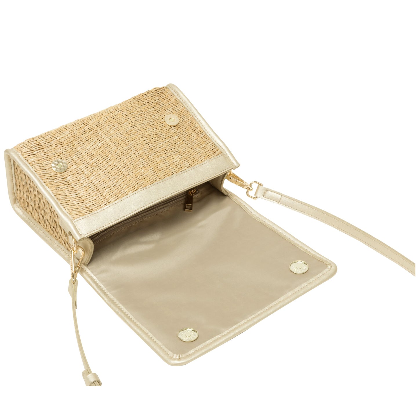 Straw flap over crossbody bag | 2 Colours | by Every Other