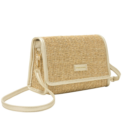 Straw flap over crossbody bag | 2 Colours | by Every Other