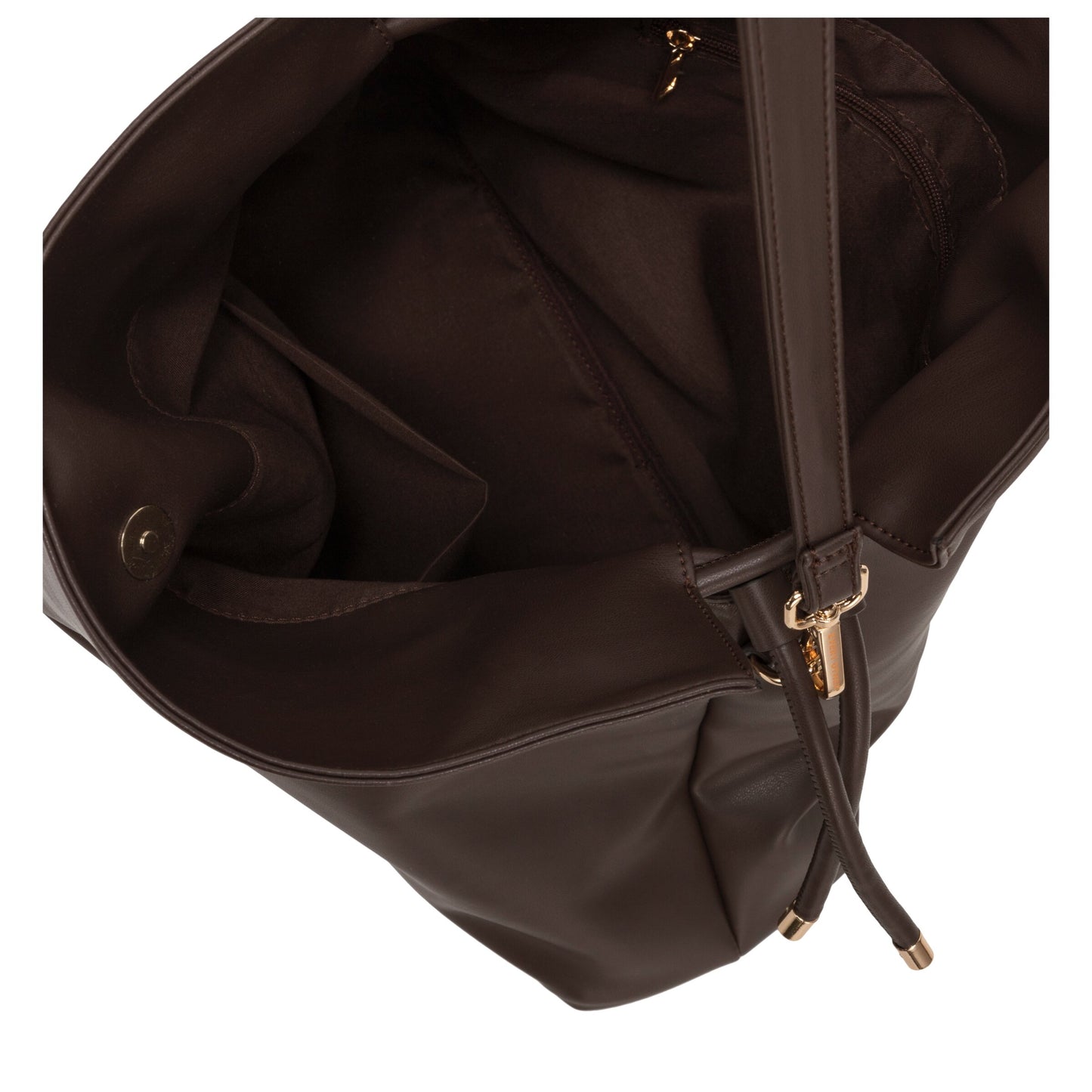Vegan leather slouchy drawstring bag | Clay | by Every Other