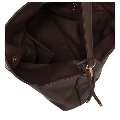 Vegan leather slouchy drawstring bag | Clay | by Every Other