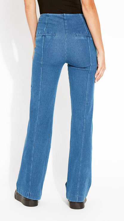 Pull-on Denim Lysse Trouser | Midwash - new! SS25