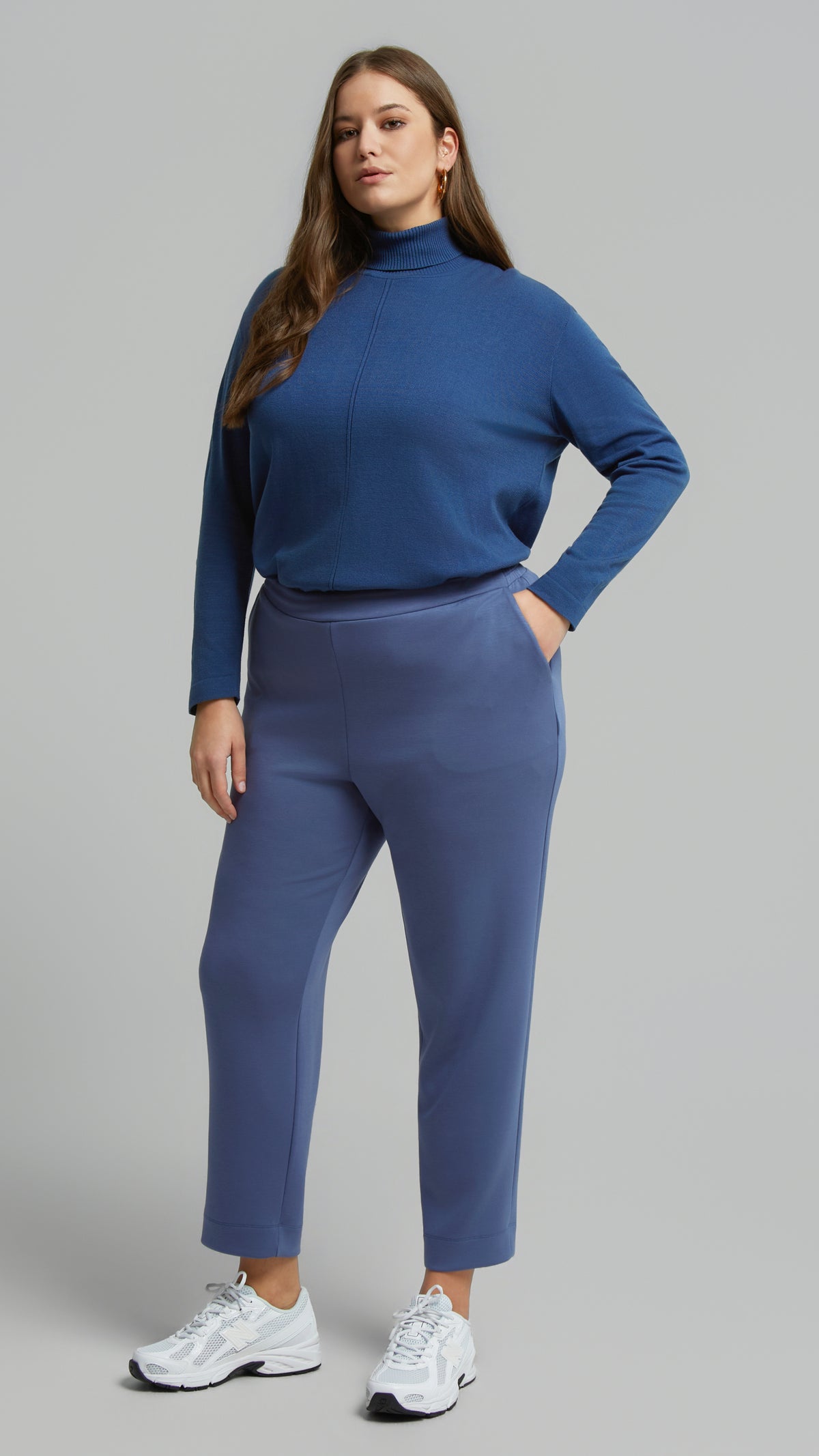 Jersey pull-on pants | Denim Blue | by Mat