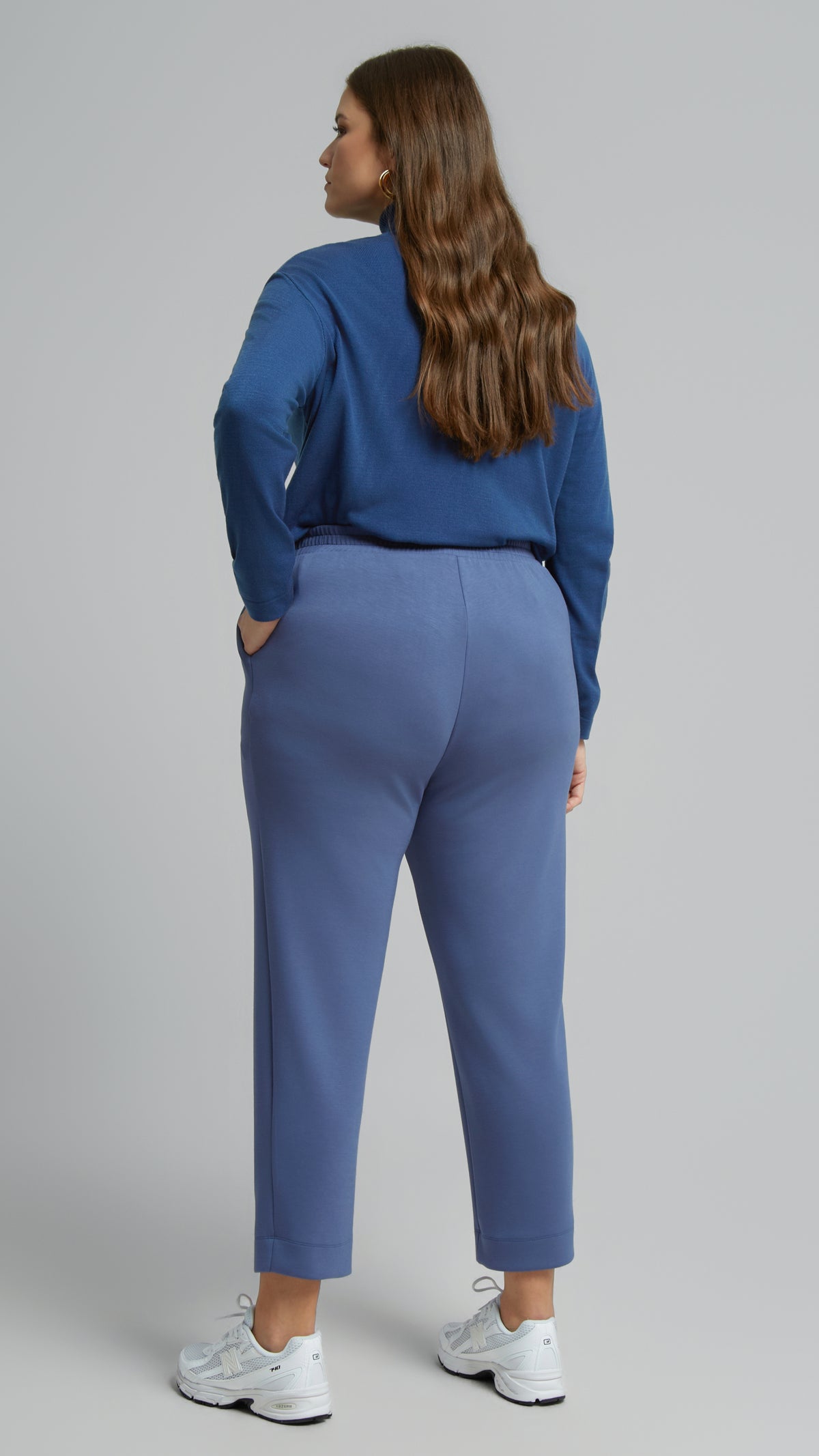 Jersey pull-on pants | Denim Blue | by Mat