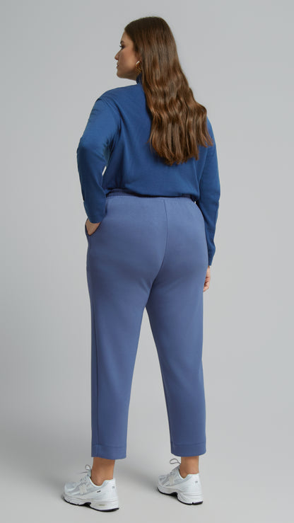 Jersey pull-on pants | Denim Blue | by Mat