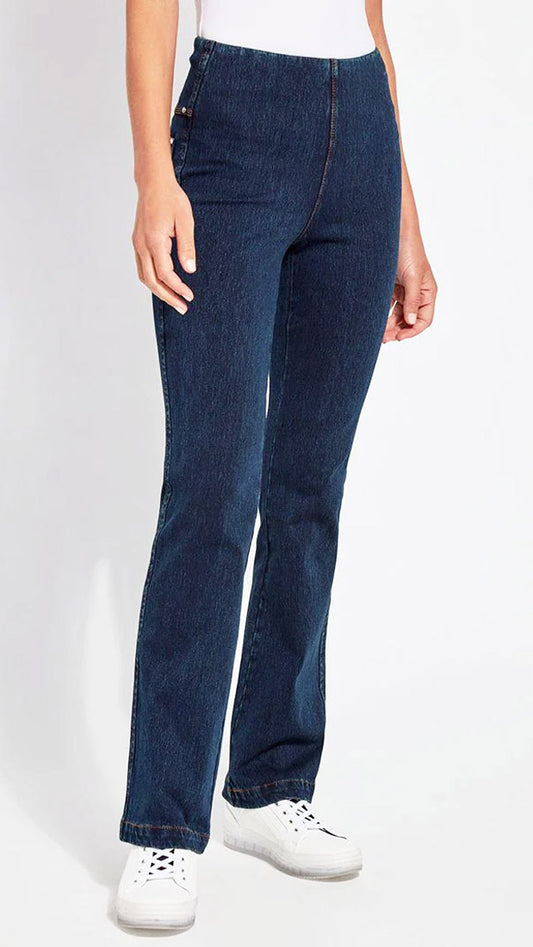 Bootcut denim leggings | Indigo | by Lysse NY | AW25/6