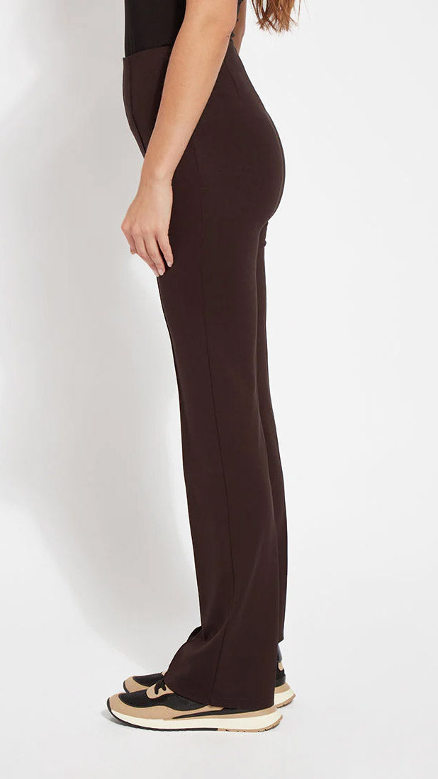 Wider-leg Ponte pants | Double Espresso | by Lysse NY | new! AW25