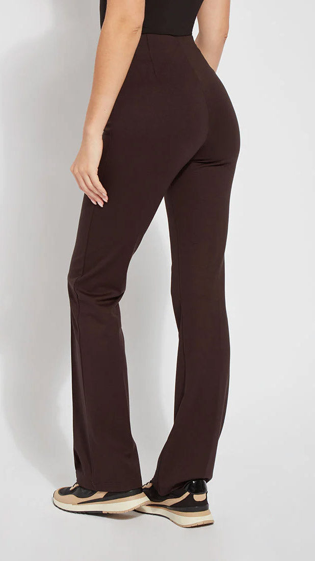 Wider-leg Ponte pants | Double Espresso | by Lysse NY | new! AW25