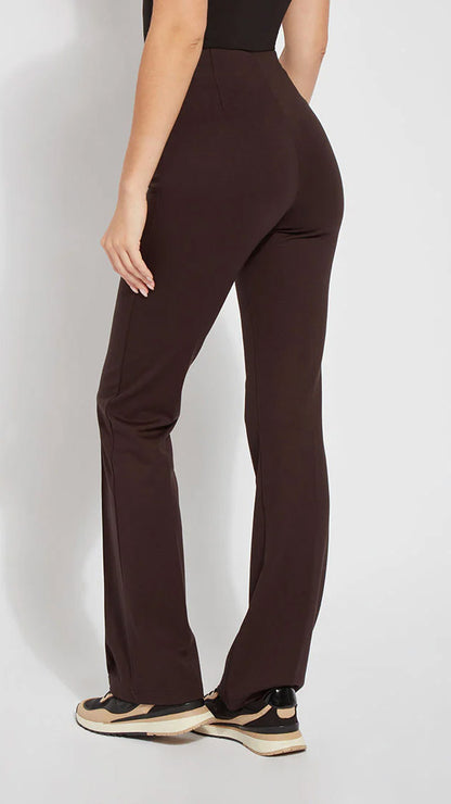 Wider-leg Ponte pants | Double Espresso | by Lysse NY | new! AW25