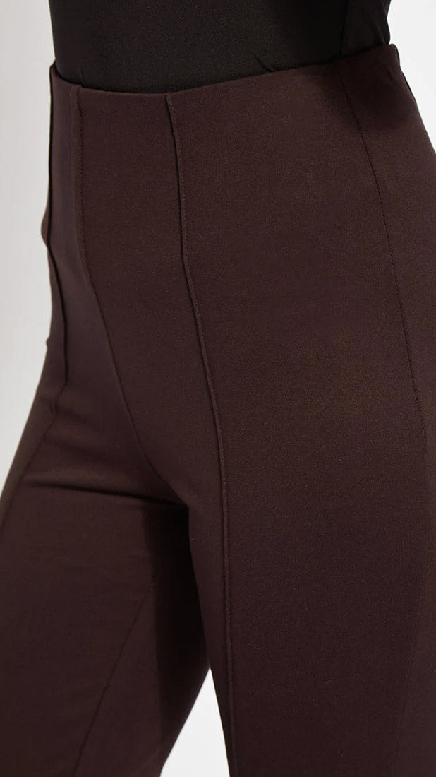 Wider-leg Ponte pants | Double Espresso | by Lysse NY | new! AW25