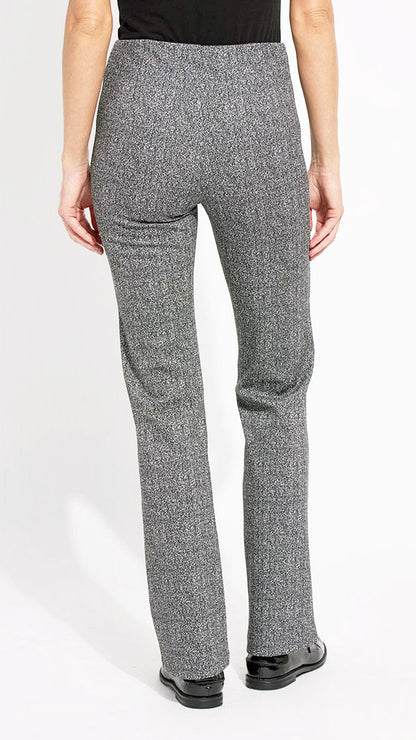 Fit & flare ponte jacquard pants | Smokey salt & pepper | by Lysse NY | new! AW25/6
