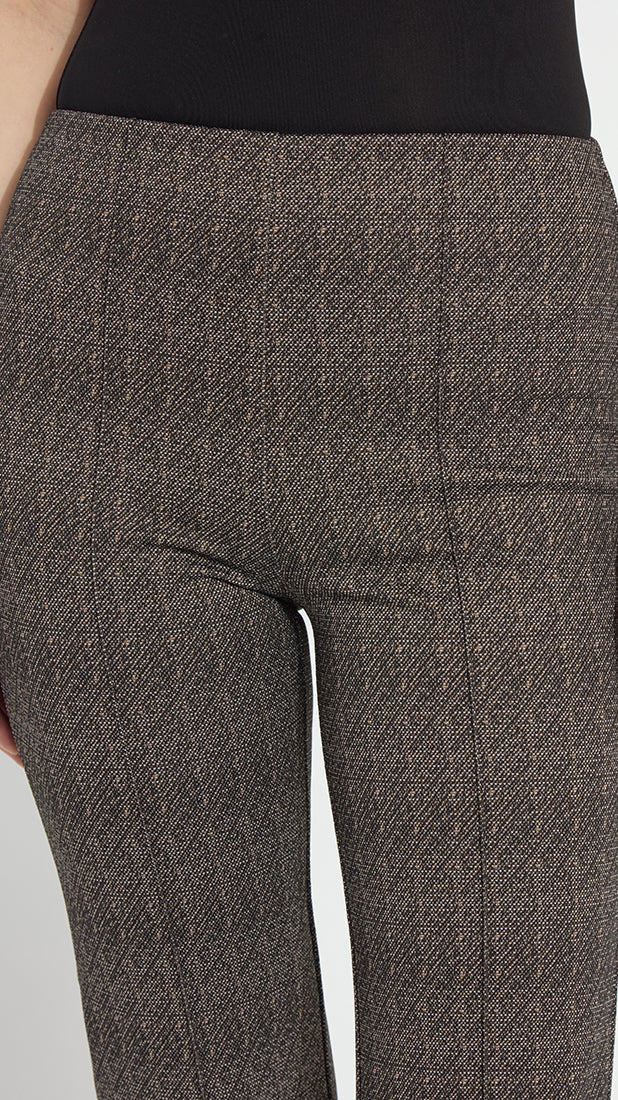 Wider-leg ponte pants | Speckled Salt & Pepper | by Lysse NY | new! AW26