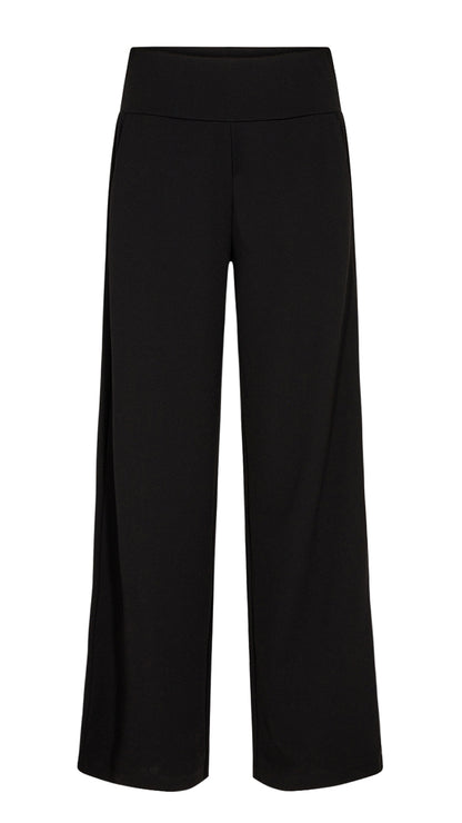 Wide-leg classic pants | Black | by Soya Concept