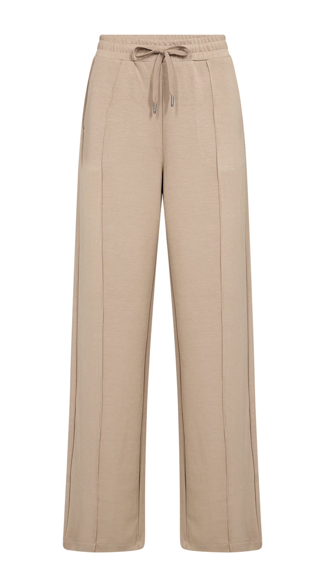 Premium soft wide-leg drawstring pants | Camel | by Soya Concept