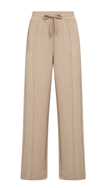 Premium soft wide-leg drawstring pants | Camel | by Soya Concept