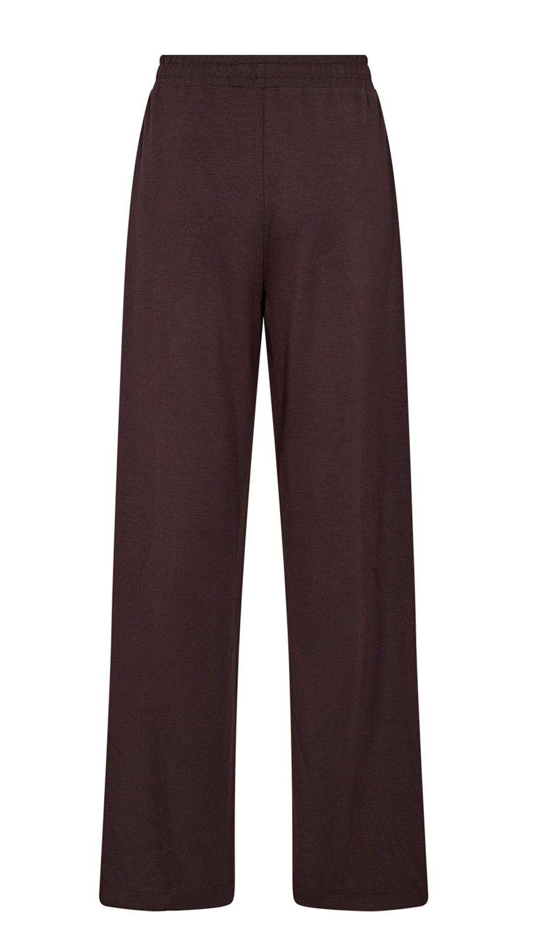 Premium soft wide-leg drawstring pants | Chocolate Plum | by Soya Concept