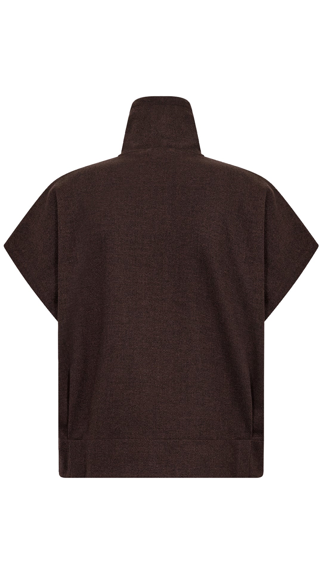 Cropped-sleeve jacket | Chocolate Plum | by Soya Concept