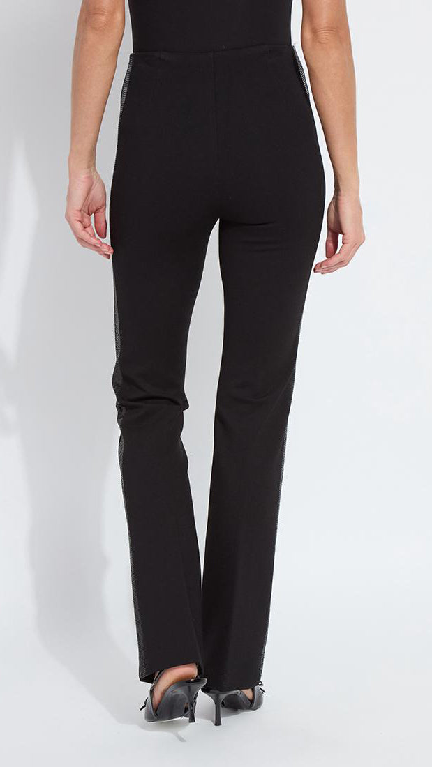 Sequin embellished ponte pull-on pants | Black | by Lysse NY | new! AW25