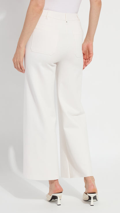 High waist wide-leg ponte | Chalk | by Lysse NY | new! SS26