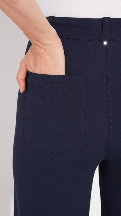 High waist wide-leg ponte | True Navy | by Lysse NY | new! SS26